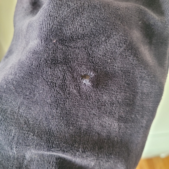 Juicy Couture Y2K Velour Flare Pant Front And Back Pockets Small Purple Gold Vtg - Picture 7 of 9